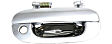 Front, Driver and Passenger Side Chrome Exterior Door Handle, With Key Hole