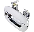 Front, Driver and Passenger Side Chrome Exterior Door Handle, With Key Hole