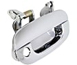 Front, Driver and Passenger Side Chrome Exterior Door Handle, With Key Hole