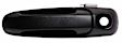 Front, Driver and Passenger Side Exterior Door Handles, Textured Black, Driver Side - With Key Hole; Passenger Side - Without Key Hole
