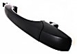 Front, Driver and Passenger Side Exterior Door Handles, Textured Black, Driver Side - With Key Hole; Passenger Side - Without Key Hole