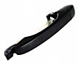 Front, Driver and Passenger Side Exterior Door Handles, Textured Black, Driver Side - With Key Hole; Passenger Side - Without Key Hole