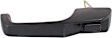 Front, Driver and Passenger Side Black Exterior Door Handle, With Key Hole