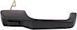 Front, Driver and Passenger Side Black Exterior Door Handle, With Key Hole