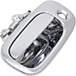 Front and Rear, Driver Side Exterior Door Handles, Chrome, Front Driver Side - With Key Hole; Rear Driver Side - Without Key Hole