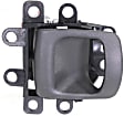 Front or Rear, Driver and Passenger Side Interior Door Handles, Black, Without Door Lock Hole