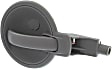 Front or Rear, Driver and Passenger Side Interior Door Handles, Primed, Without Door Lock Hole