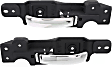 Front, Driver and Passenger Side Interior Door Handles, Chrome, Without Door Lock Hole
