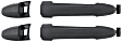 Front, Driver and Passenger Side Textured Black Exterior Door Handle, Without Key Hole