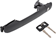 2005 Dodge Sprinter 2500 - Front, Driver and Passenger Side, or Rear, Passeng Textured Black Exterior Door Handle, With Key Hole, 3-Door, Standard Cargo Van