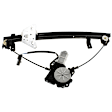 Front and Rear, Driver and Passenger Side Window Regulators, Power, With Motor