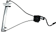 Front, Driver and Passenger Side Window Regulators, Power, With Motor