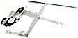 Front, Driver and Passenger Side Power Window Regulator, With Motor