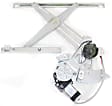 Front, Driver and Passenger Side Power Window Regulator, With Motor