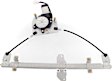 Front, Driver and Passenger Side Power Window Regulator, With Motor