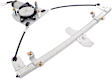 Front, Driver and Passenger Side Power Window Regulator, With Motor
