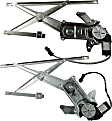 Front, Driver and Passenger Side Power Window Regulator, With Motor