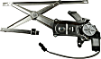 Front, Driver and Passenger Side Power Window Regulator, With Motor