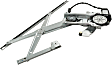 Front, Driver and Passenger Side Power Window Regulator, With Motor