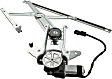 Front, Driver and Passenger Side Power Window Regulator, With Motor