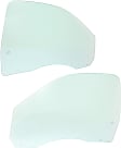 Front, Driver and Passenger Side Door Glasses, Clear, Standard Cab Pickup, Replaces NAGS Number DD11589 GTNN, DD11590 GTNN