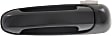 2002-2009 Dodge Ram 2500 - Front and Rear, Driver and Passenger Side Smooth Black Exterior Door Handle, Front Driver and Passenger Side - With Key Hole; Rear Driver and Passenger Side - Without Key Hole