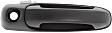 2002-2009 Dodge Ram 2500 - Front and Rear, Driver and Passenger Side Smooth Black Exterior Door Handle, Front Driver and Passenger Side - With Key Hole; Rear Driver and Passenger Side - Without Key Hole