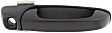 2002-2009 Dodge Ram 2500 - Front and Rear, Driver and Passenger Side Smooth Black Exterior Door Handle, Front Driver and Passenger Side - With Key Hole; Rear Driver and Passenger Side - Without Key Hole