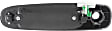 2002-2009 Dodge Ram 2500 - Front and Rear, Driver and Passenger Side Smooth Black Exterior Door Handle, Front Driver and Passenger Side - With Key Hole; Rear Driver and Passenger Side - Without Key Hole