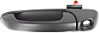 2002-2009 Dodge Ram 2500 - Front and Rear, Driver and Passenger Side Smooth Black Exterior Door Handle, Front Driver and Passenger Side - With Key Hole; Rear Driver and Passenger Side - Without Key Hole