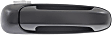 2002-2009 Dodge Ram 2500 - Front and Rear, Driver and Passenger Side Smooth Black Exterior Door Handle, Front Driver and Passenger Side - With Key Hole; Rear Driver and Passenger Side - Without Key Hole