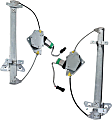 Rear, Driver and Passenger Side Window Regulators, Power, With Motor
