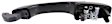 Rear, Driver and Passenger Side - Side Sliding Door Primed Exterior Door Handle, Without Key Hole