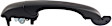 Rear, Driver and Passenger Side - Side Sliding Door Primed Exterior Door Handle, Without Key Hole