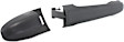 Rear, Driver and Passenger Side - Side Sliding Door Textured Black Exterior Door Handle, Without Key Hole