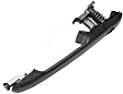 Rear, Driver and Passenger Side Black Exterior Door Handle, Without Key Hole