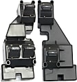 Front, Driver and Passenger Side Window Switch Black