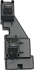 Front, Driver and Passenger Side Window Switch Black