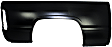 Rear, Driver and Passenger Side Truck Bedside Panels, Primed, Outer Panel, with Gas Door Hole on Driver Side, 6 Ft. Bed, Single Rear Wheels