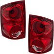 Driver and Passenger Side Halogen Tail Light, With bulb(s), OE Replacement
