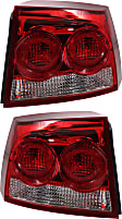 Driver and Passenger Side Halogen Tail Light, With bulb(s), OE Replacement