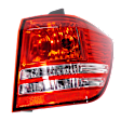 Driver and Passenger Side Halogen Tail Light, Without bulb(s), OE Replacement