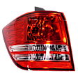 Driver and Passenger Side Halogen Tail Light, Without bulb(s), OE Replacement