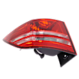 Driver and Passenger Side Halogen Tail Light, Without bulb(s), OE Replacement