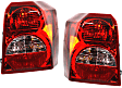 Driver and Passenger Side Halogen Tail Light, With bulb(s), OE Replacement