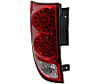 Driver and Passenger Side Tail Lights, With bulb(s), LED, CAPA CERTIFIED