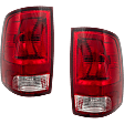 2018 Ram 2500 - Driver and Passenger Side Halogen Tail Light, With bulb(s), Standard Type, OE Replacement