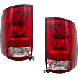 2018 Ram 2500 - Driver and Passenger Side Halogen Tail Light, With bulb(s), Standard Type, OE Replacement