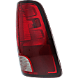 2018 Ram 2500 - Driver and Passenger Side Halogen Tail Light, With bulb(s), Standard Type, OE Replacement