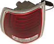 Driver and Passenger Side Tail Lights, with Bulbs, LED, Clear and Red Lens, Chrome Interior, Premium Type, CAPA CERTIFIED